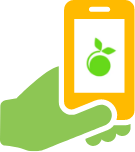 スマホを使うアイコン